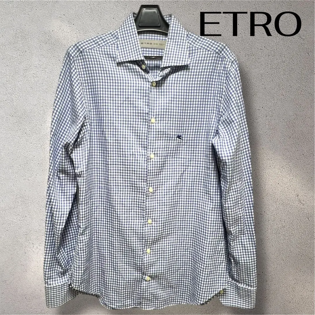 Thumbnail of 【Excellent Condition】ETRO 39 Made in Italy Gingham Check Shirt