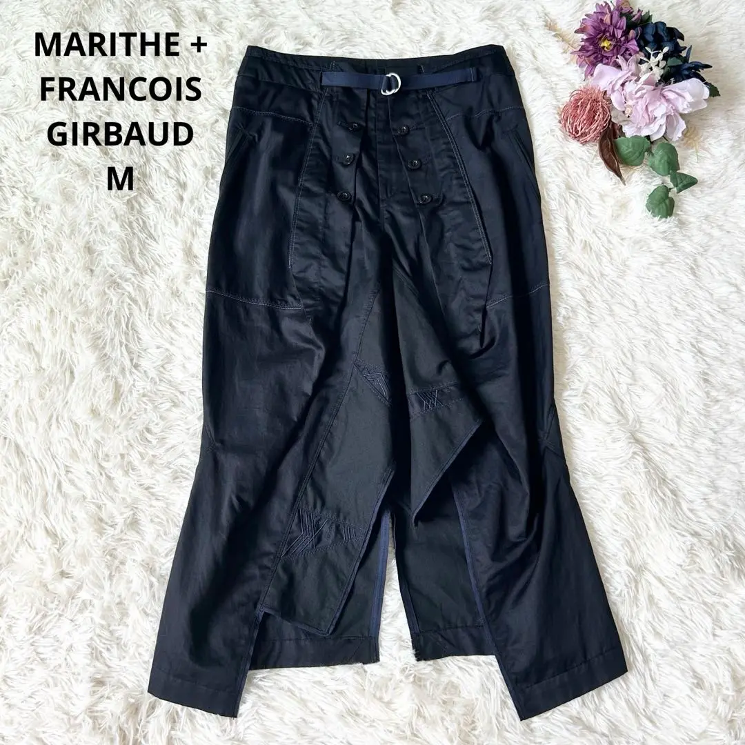 MARTHE FRANCOIS GIRBAUD フレアスカート 黒 MARTHE FRANCOIS GIRBAUD フレアスカート 黒 MARTHE FRANCOIS