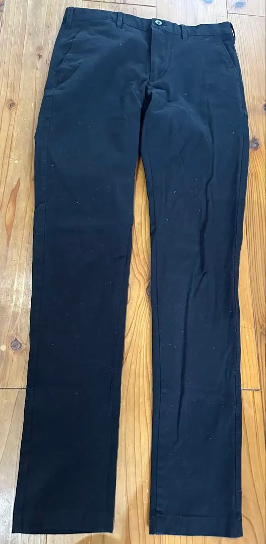 Thumbnail of UNIQLO Black Slim Fit Pants, Waist 79cm