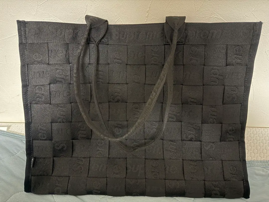 本日限定 Supreme Woven Large Tote BLACK Supreme Woven Tote (SS24) - $158