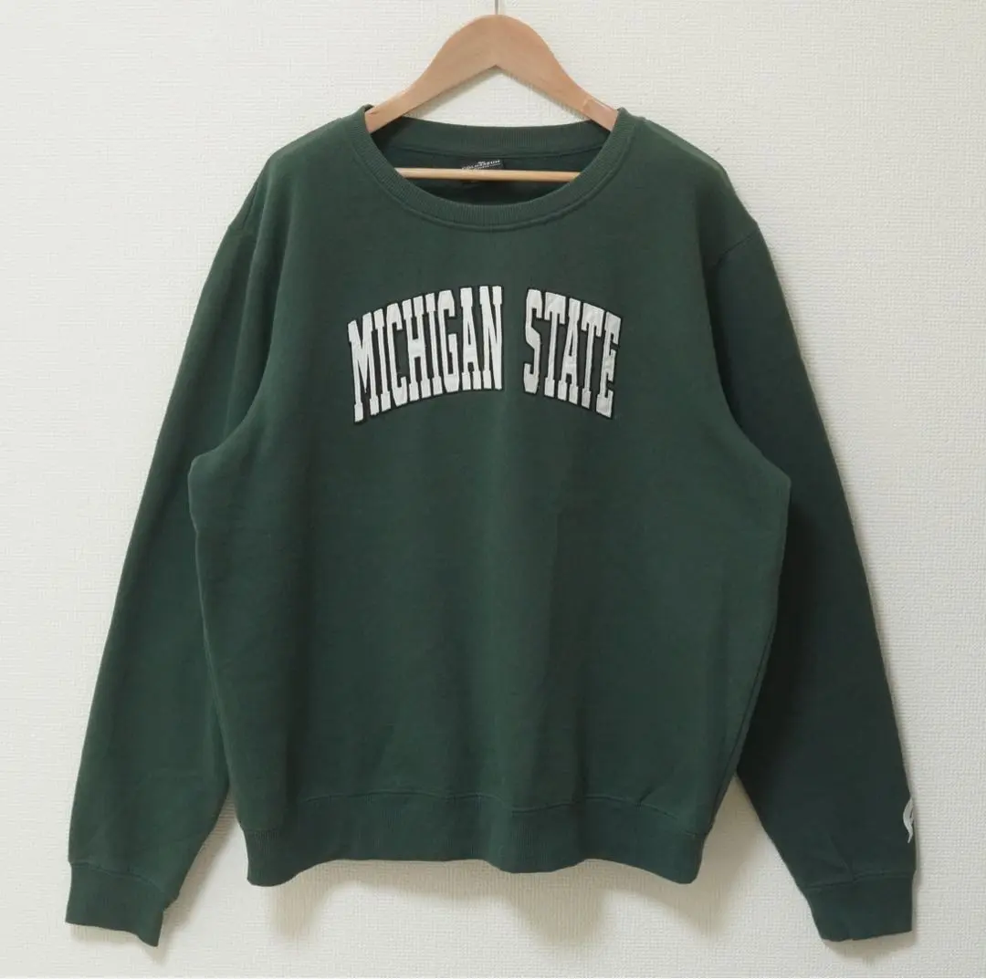 Thumbnail of Michigan College Sweatshirt XL Green Colosseum Embroidery E702