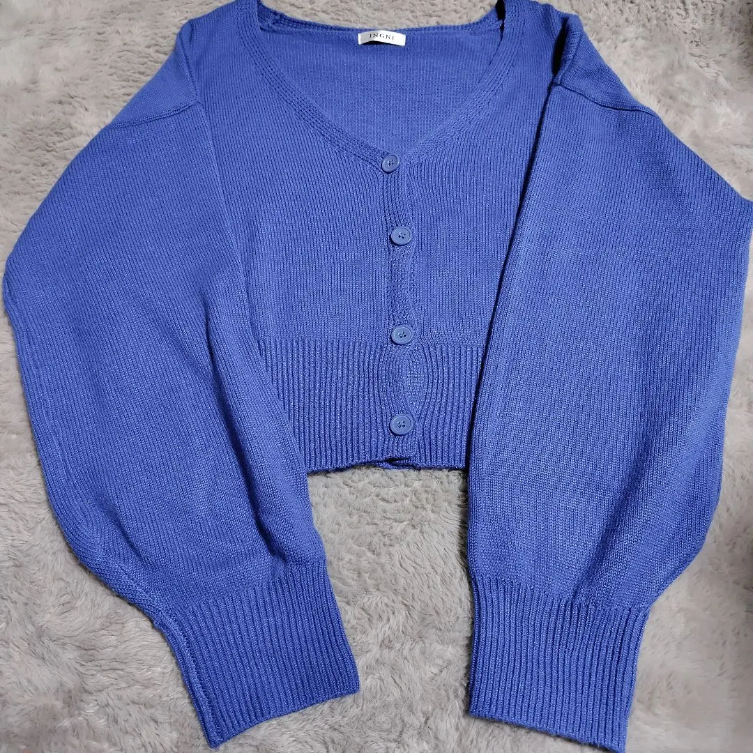 Thumbnail of INGNI Blue V-neck Cardigan