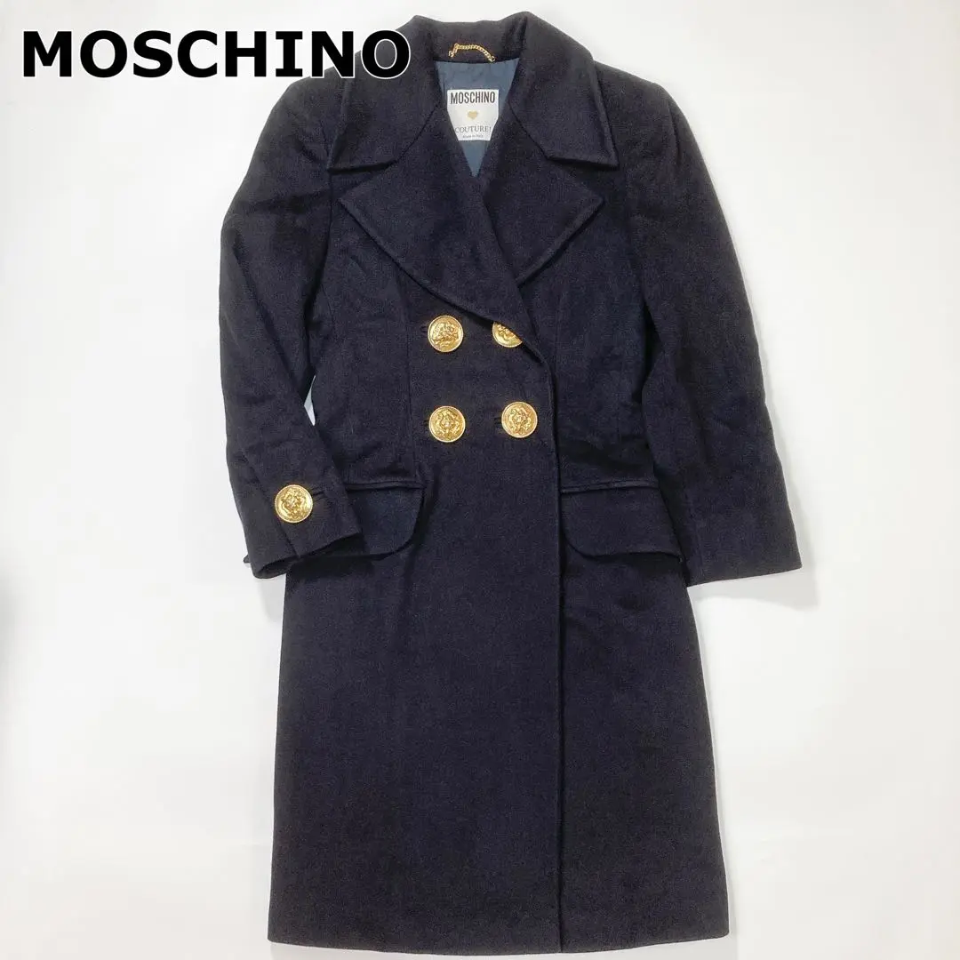 イタリア製 モスキーノ MOSCHINO コットン ウール チェスター コート Moschino(モスキーノ) コート(レディース) - 海外通販のBUYMA