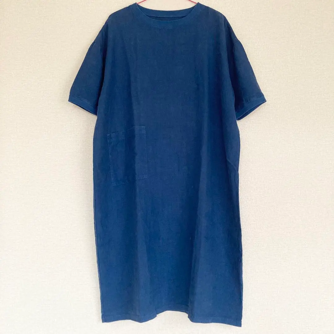 麻布Tシャツワンピース グレー フリーサイズ 麻100% 半袖 中川正七商店 麻布Tシャツワンピース｜衣料品｜中川政七商店 公式サイト