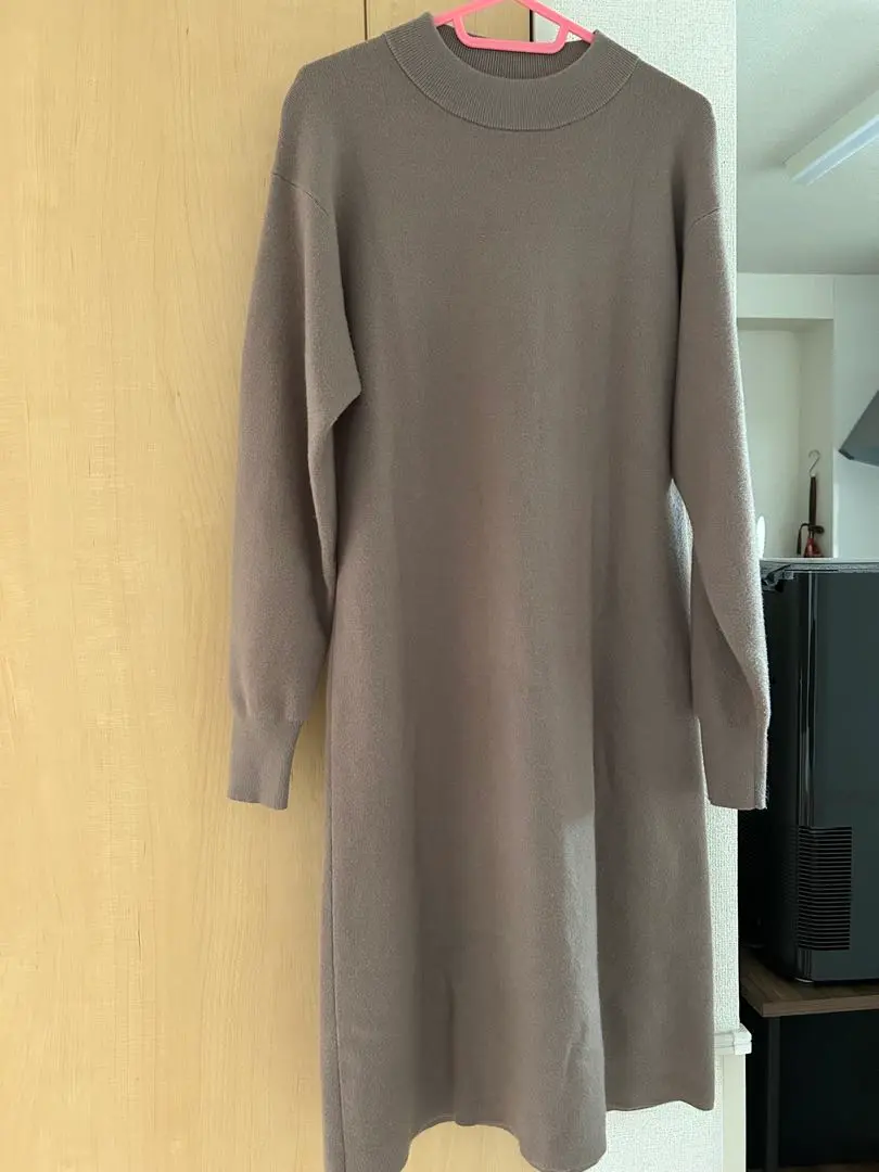 Thumbnail of UNIQLO Brown Long Sleeve Long Dress