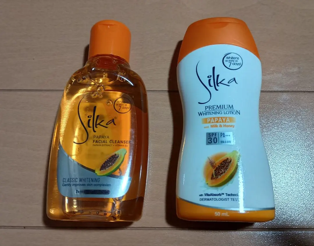 Silka ホワイトニングローションPAPAYA×4本 Silka Papaya Lotion 500ml (Large Size) - Skin Brightening | eBay