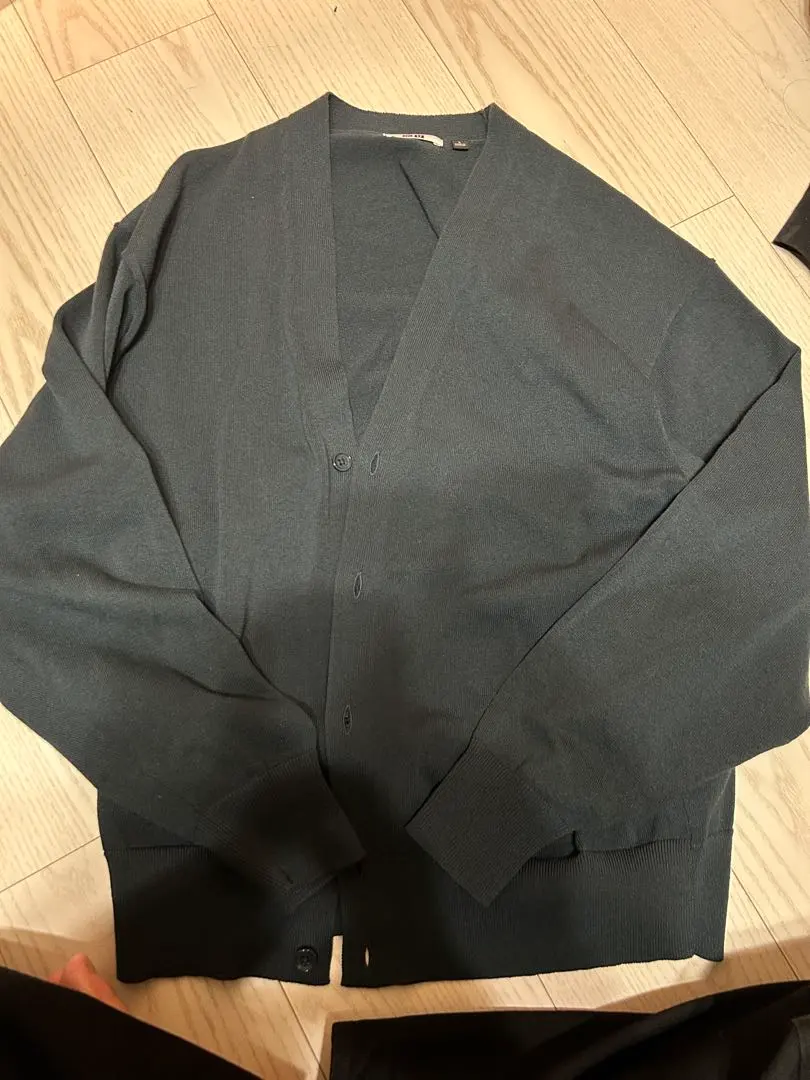 Thumbnail of UNIQLO U Dark Green Cardigan, Size L