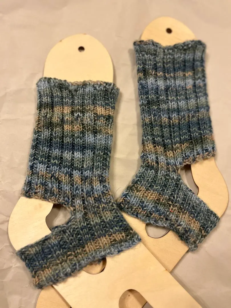 Thumbnail of Yoga socks, ankle warmers, hand-knitted