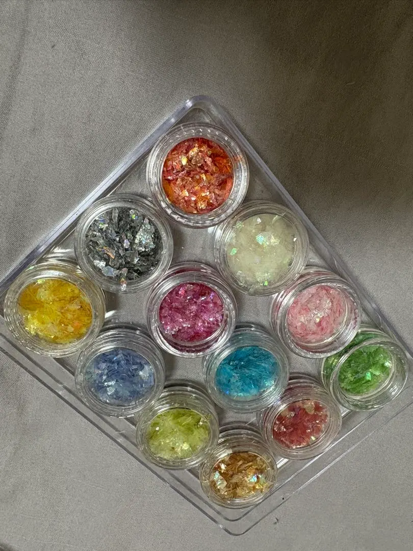 Thumbnail of Set of 12 nail art flakes