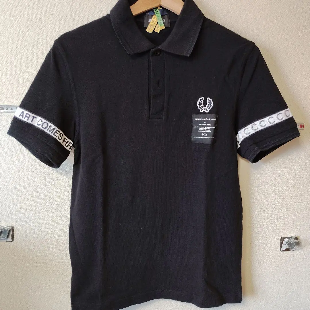 フレッドペリー アートカムズファースト コラボ ロゴ刺繍 ポロシャツ L 黒 楽天市場】フレッドペリー FRED PERRY ポロシャツ 半袖 メンズ