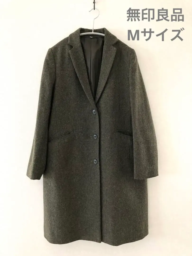 無印良品 切斯特大衣 M 深綠色 的縮圖
