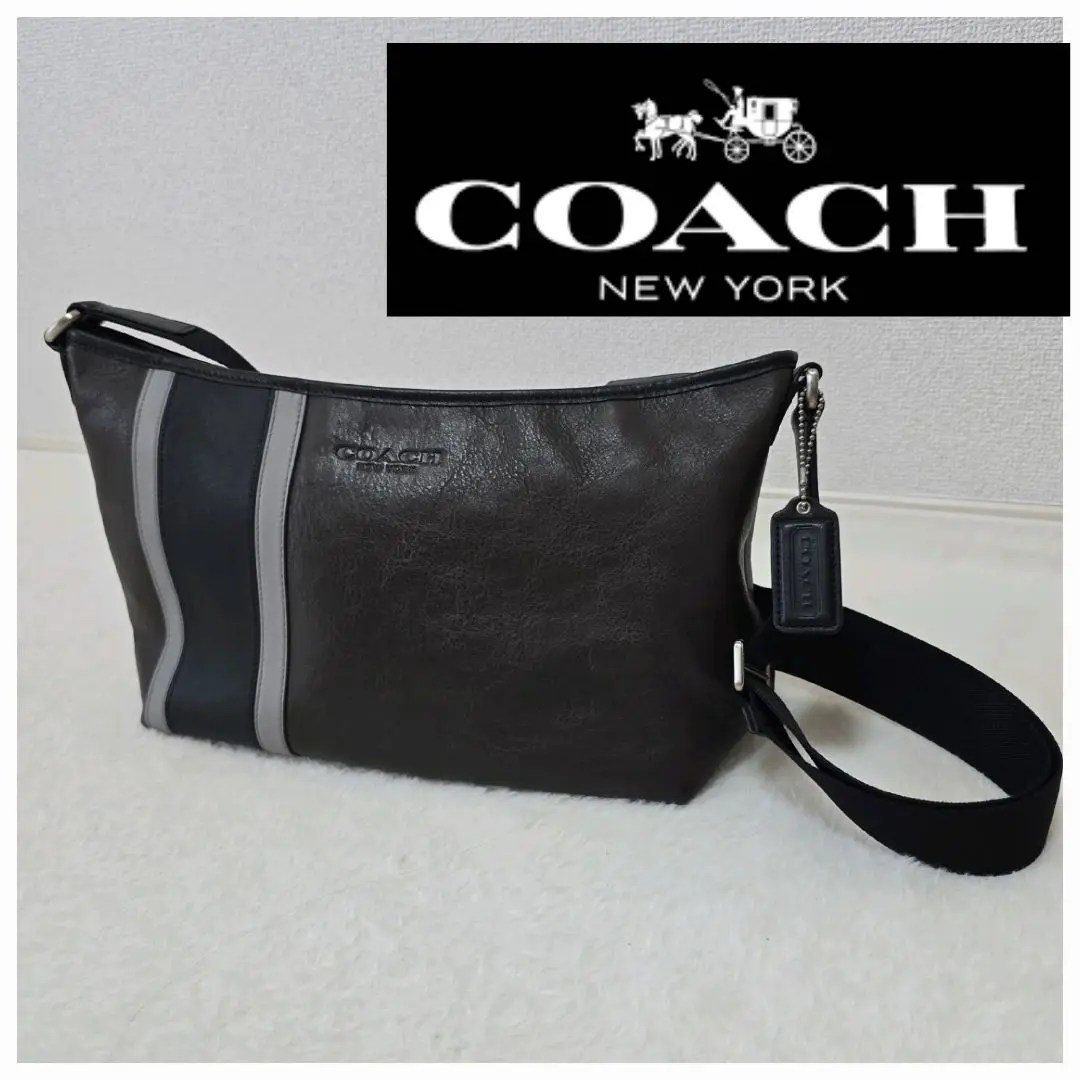 COACH(コーチ) / COACH コーチ ショルダーバッグ/レザー/NVY
