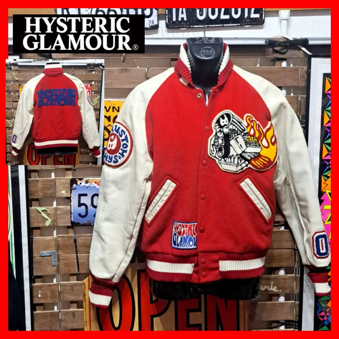 80年代 USA製 ALBION Award Jacket スタジャン 80s SANTA MONICA