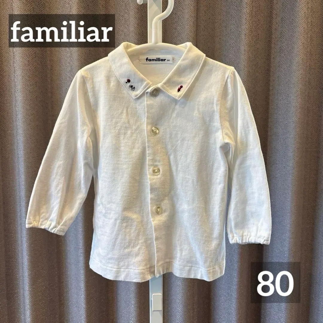 Thumbnail of Familiar long-sleeved shirt, car design, size 80