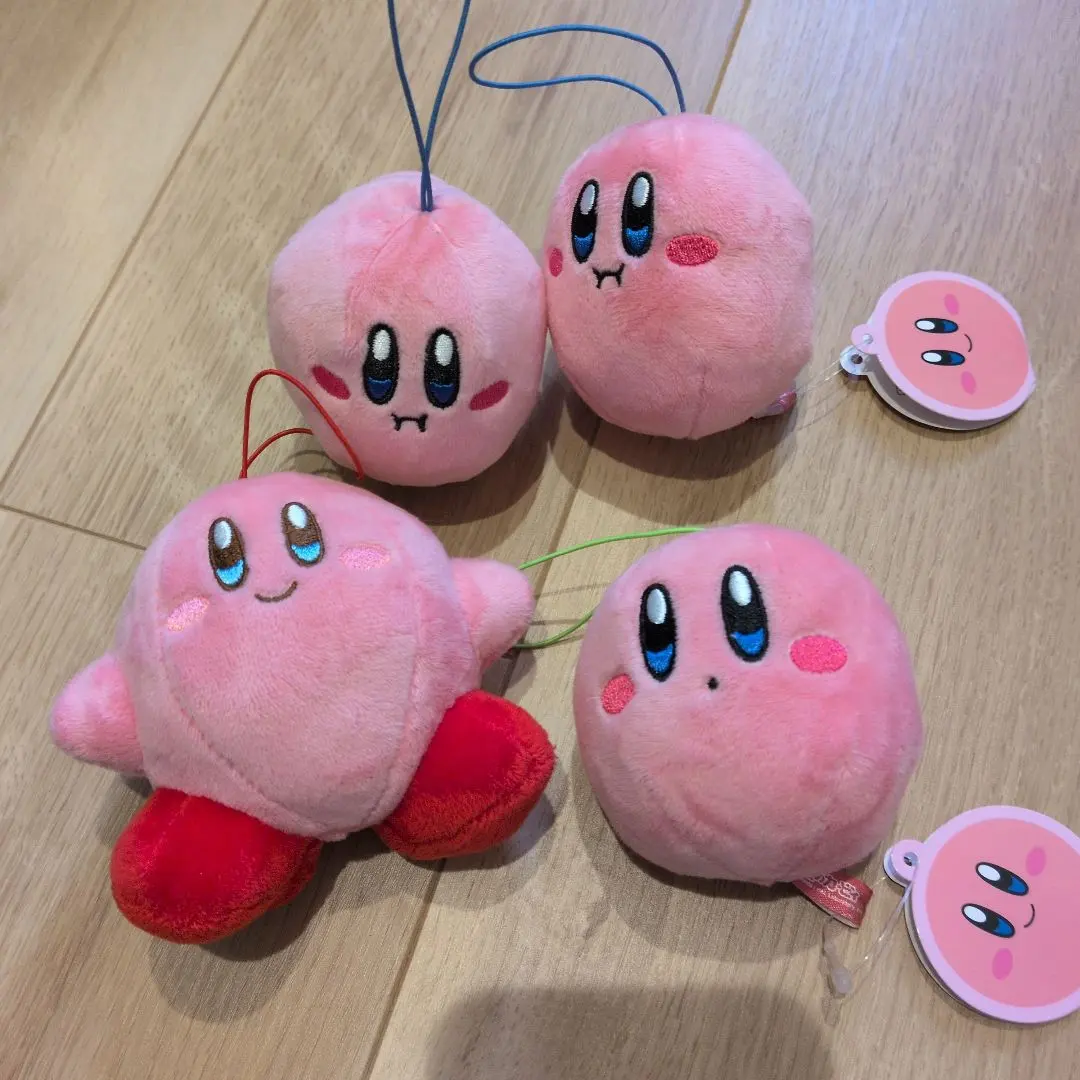 Thumbnail of Kirby Plush Doll Set of 4, Keychains, Matching