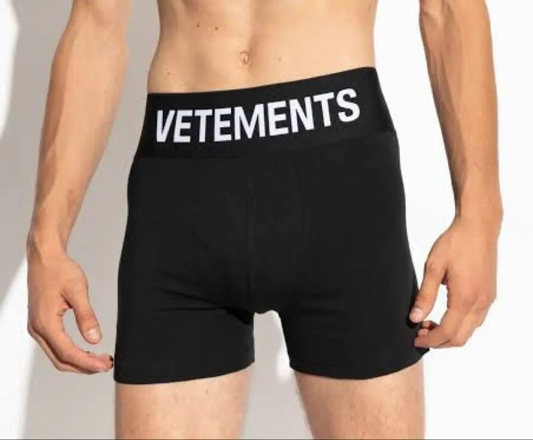 新品未使用 VETEMENTS ボクサーパンツ 黒 トランクス