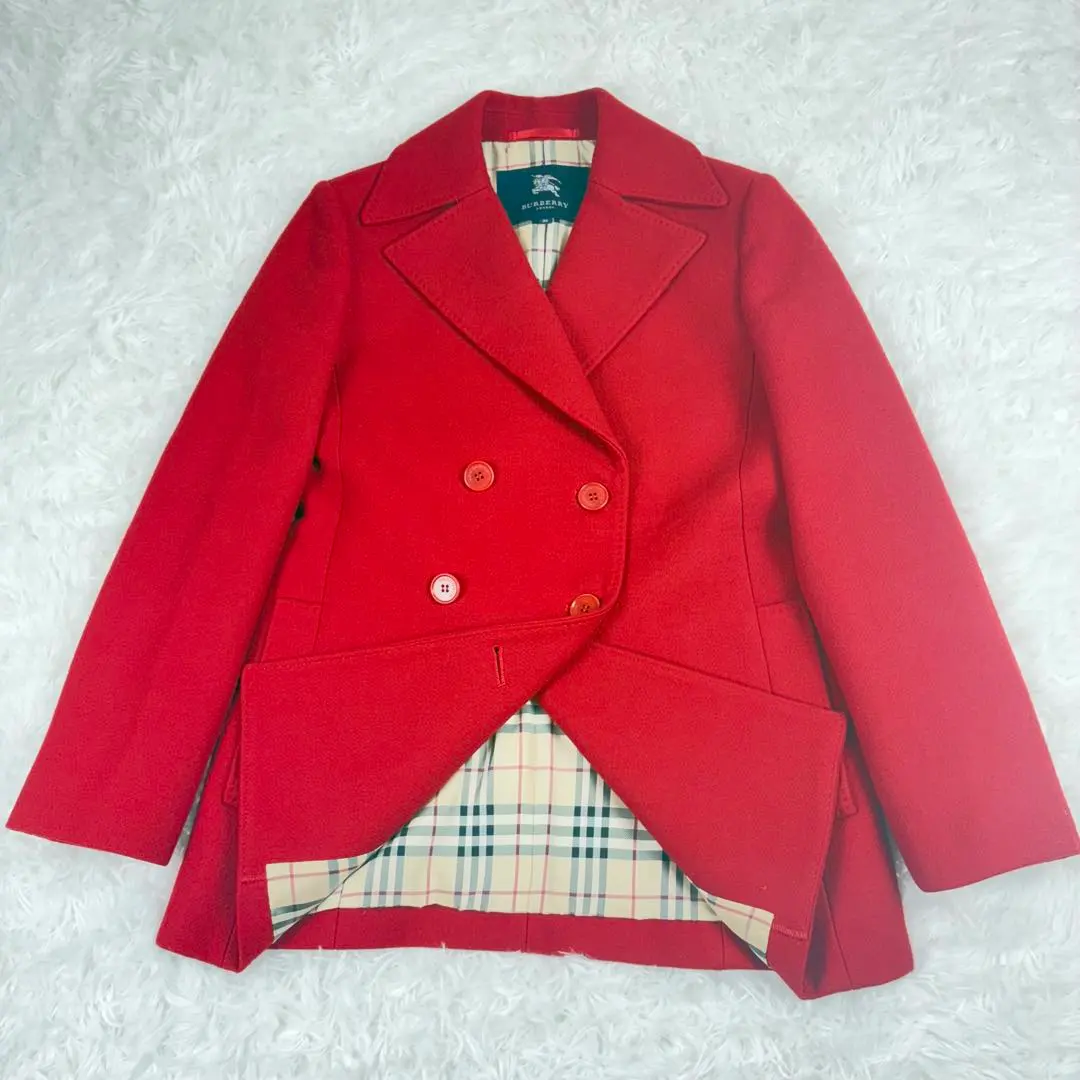 巴寶莉倫敦 雙排扣 羊毛大衣 諾瓦格紋 的縮圖