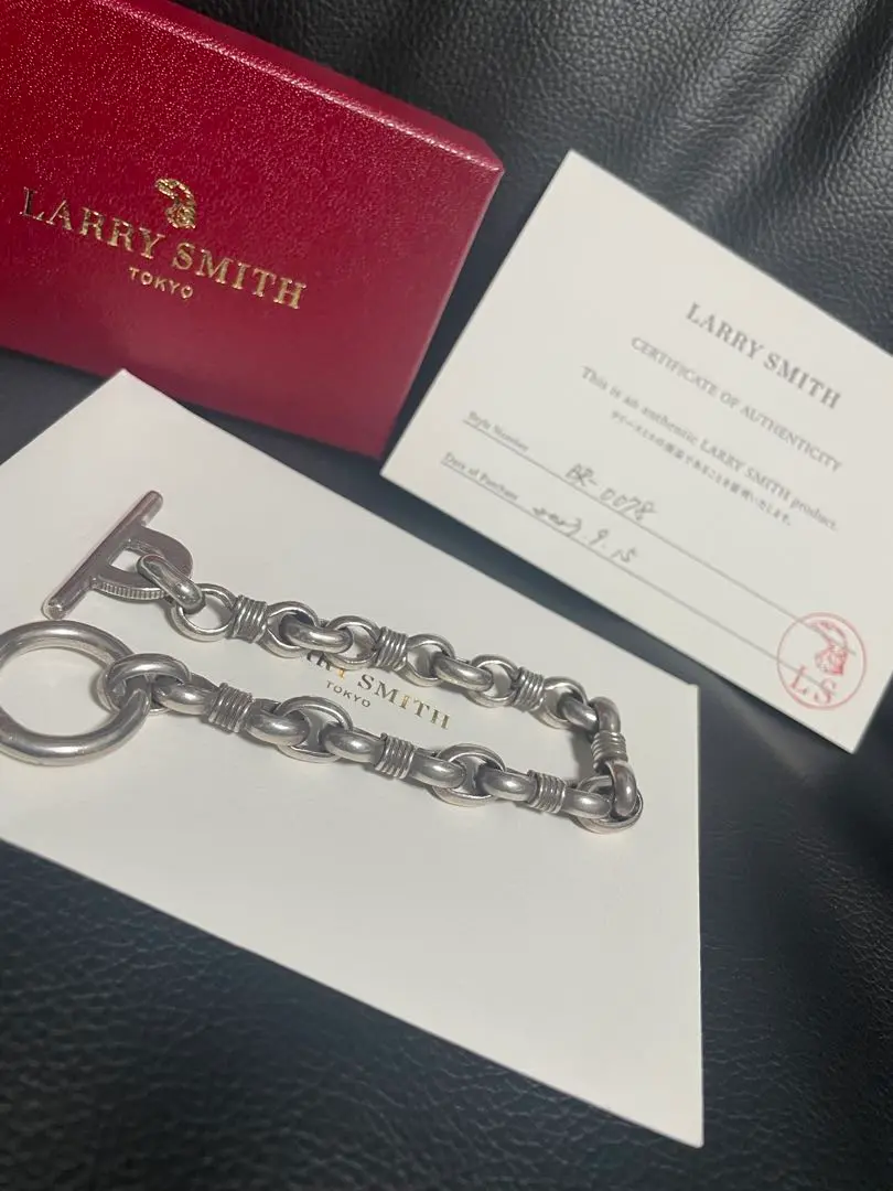ラリースミス　larrysmith larry smith レザー　ブレス hangar_market_1996 | LARRY SMITH LUCK CHAIN BRACELET✨SOLD