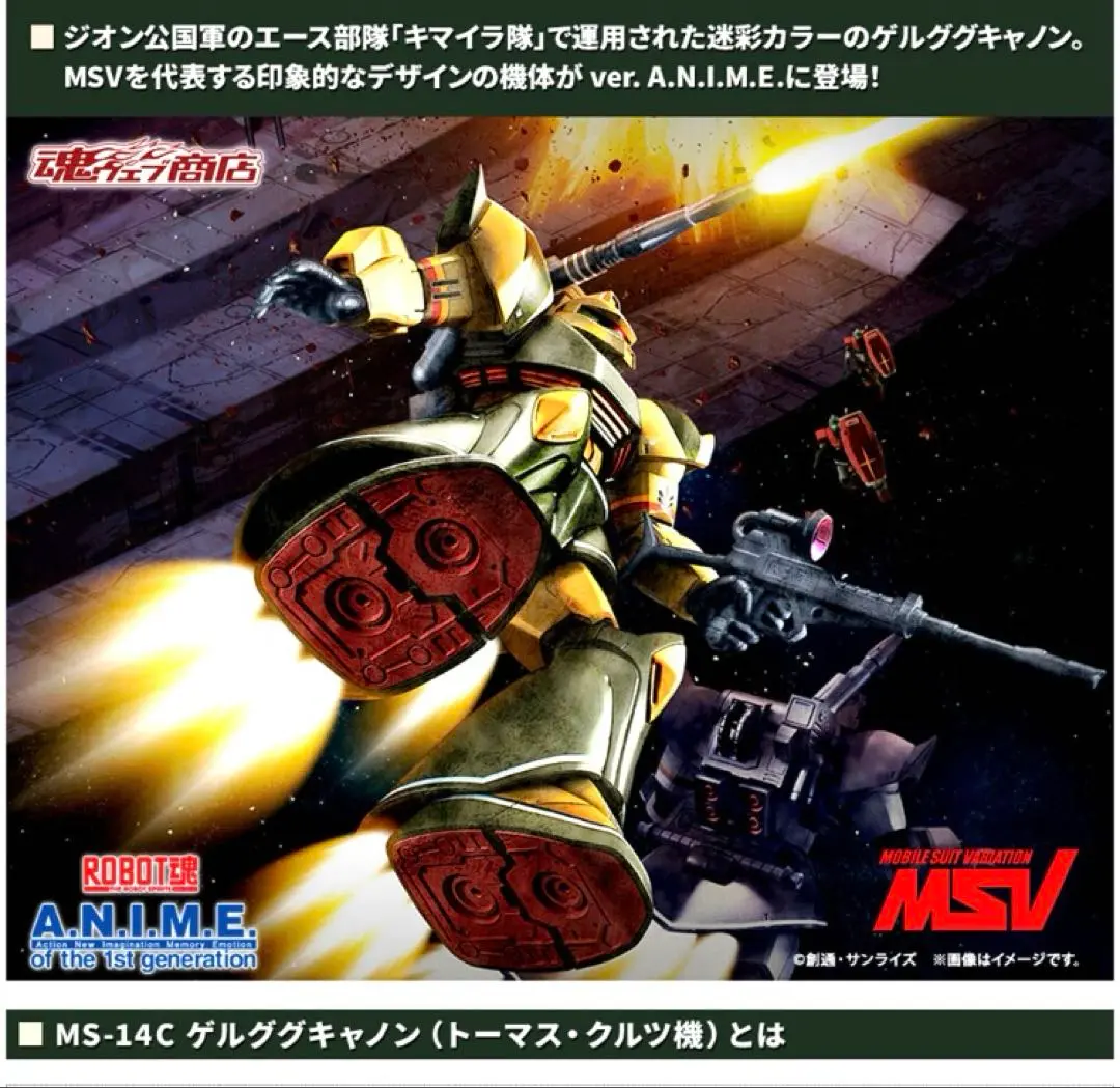 2025年最新】ROBOT魂 ゲルググキャノン（トーマス・クルツ機）の