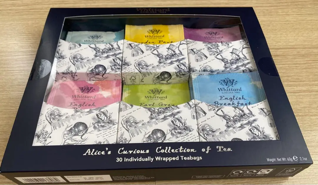Whittard ウィッタード　ティーバッグ　詰め合わせセット Alice ウィッタード社紅茶セット | ベストオブ・ブリティッシュ