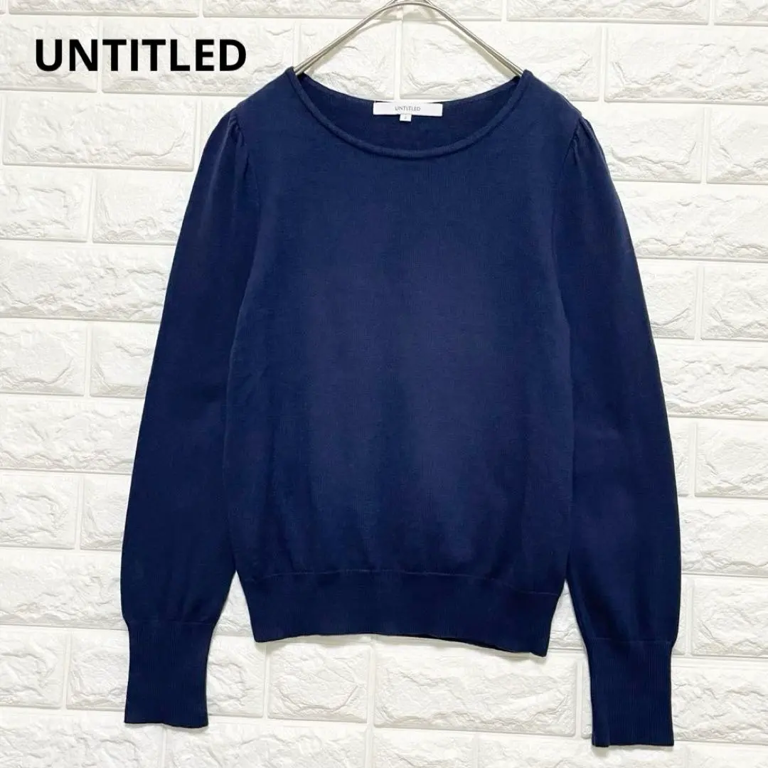 Thumbnail of UNTITLED Knit Navy Cotton Blend Silk Blend World Made in Japan Office P1029