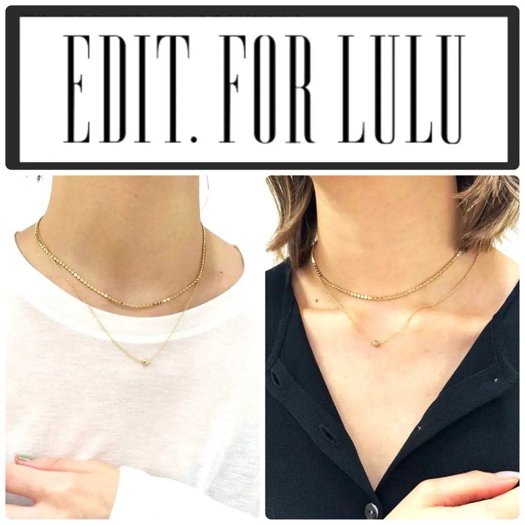 エディットフォールルパネルビジューペンダントラインストーンネックレスゴールド希少 EDIT.FOR LULU｜エディット フォー ルルのネックレス