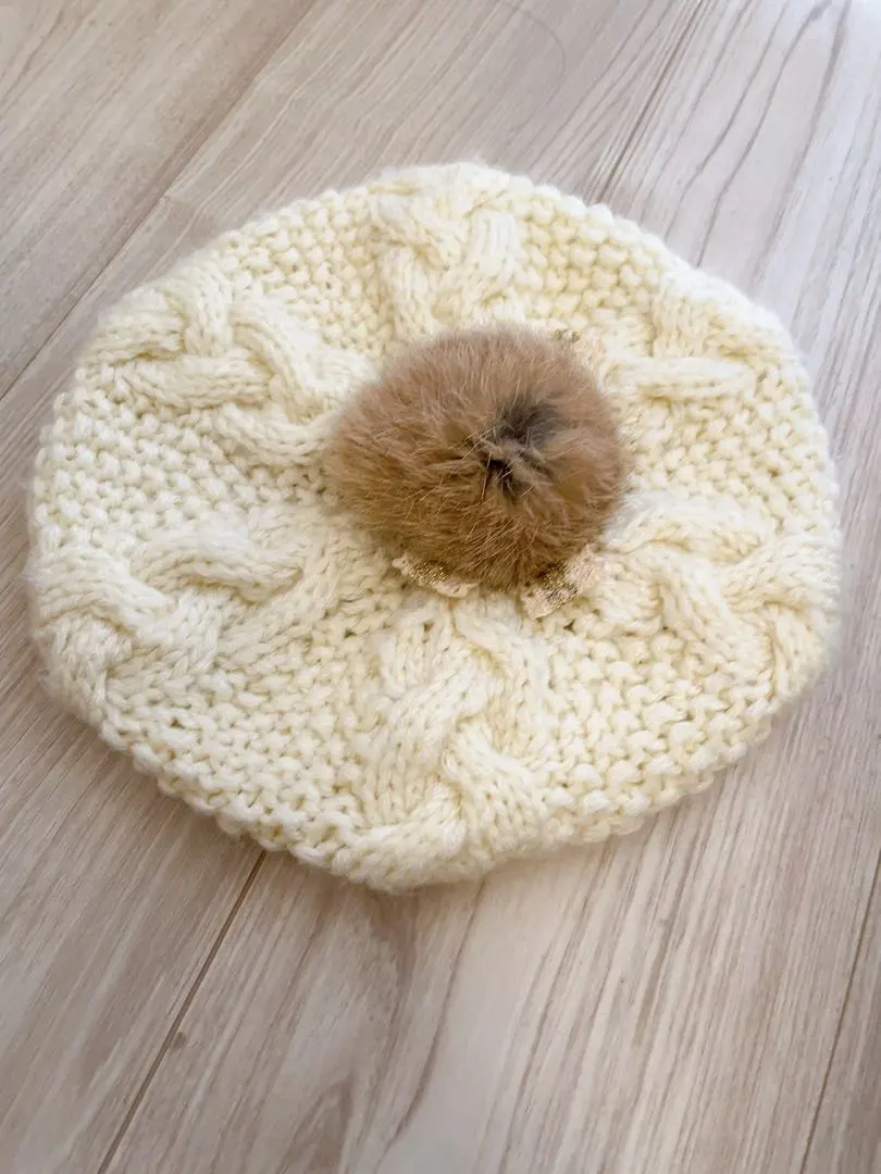 Thumbnail of OLIVE des OLIVE Knit Cap, Free Size, White [Olive des Olive]