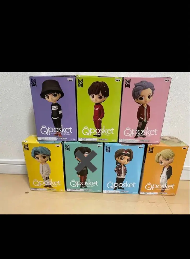 BTS タイニータン　Qposket フィギュア　Aカラー 7種　コンプ BANDAI ☆BTS TinyTAN Q posket Aカラー 全7種セット◇新品Sa