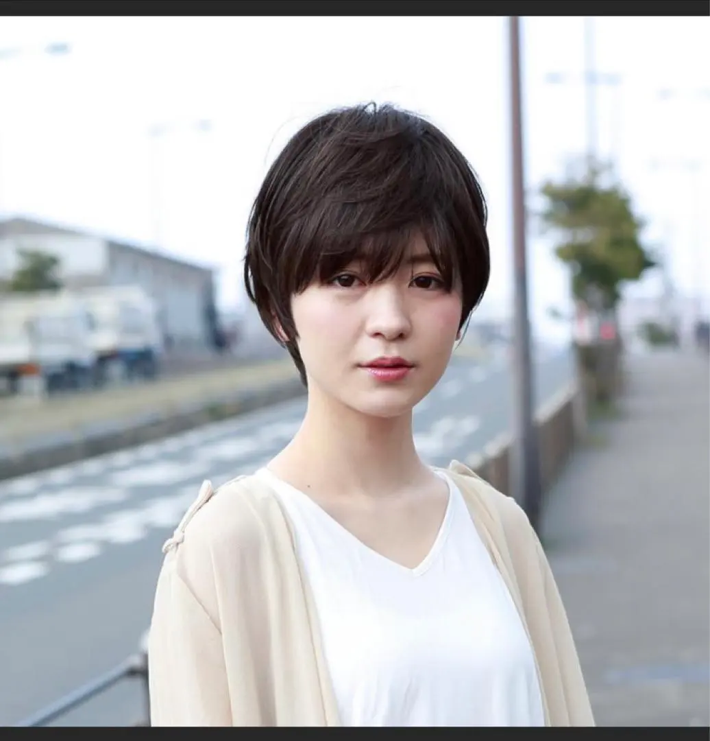 Thumbnail of Easy-to-wear medical wig, hat wig, wig, short hair, gray hair, hair loss, anticancer drug