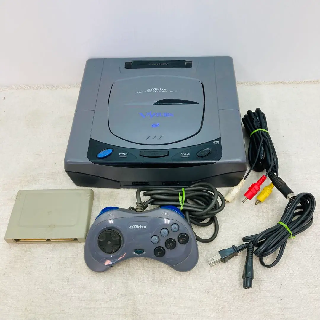 【Vサターン】　本体・ソフト４本セット　Victor・JVC RG-JX1 Vサターン】本体・ソフト4本セットVictor・JVC RG-JX1