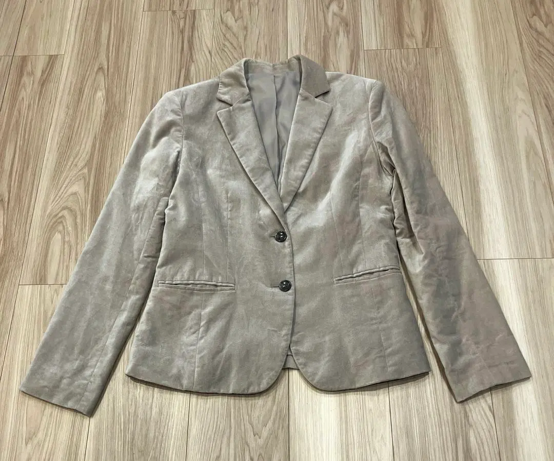 Thumbnail of COMME CA ISM Tailored Jacket Velour Gray M Size