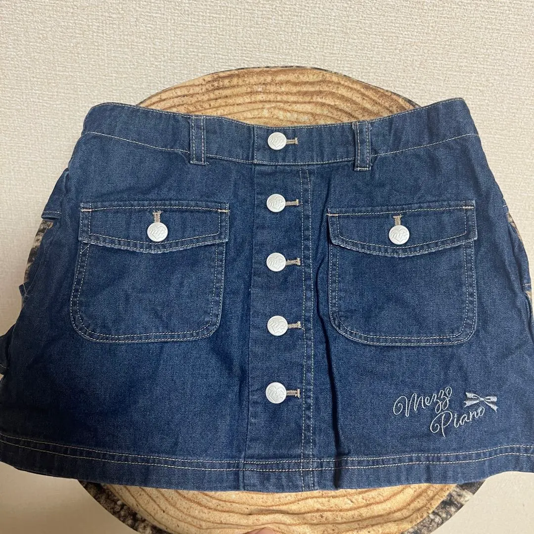 Thumbnail of Mezzo Piano denim skirt 110 Mezzo Piano, frills