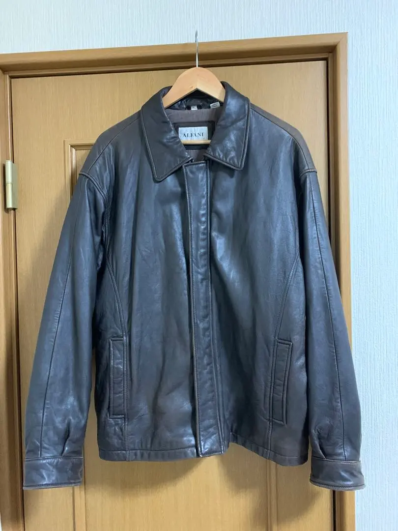 ALFANI シングルライダースジャケット ヴィンテージ レザー XL相当 2025年最新】ALFANI レザージャケット・ライダースの人気