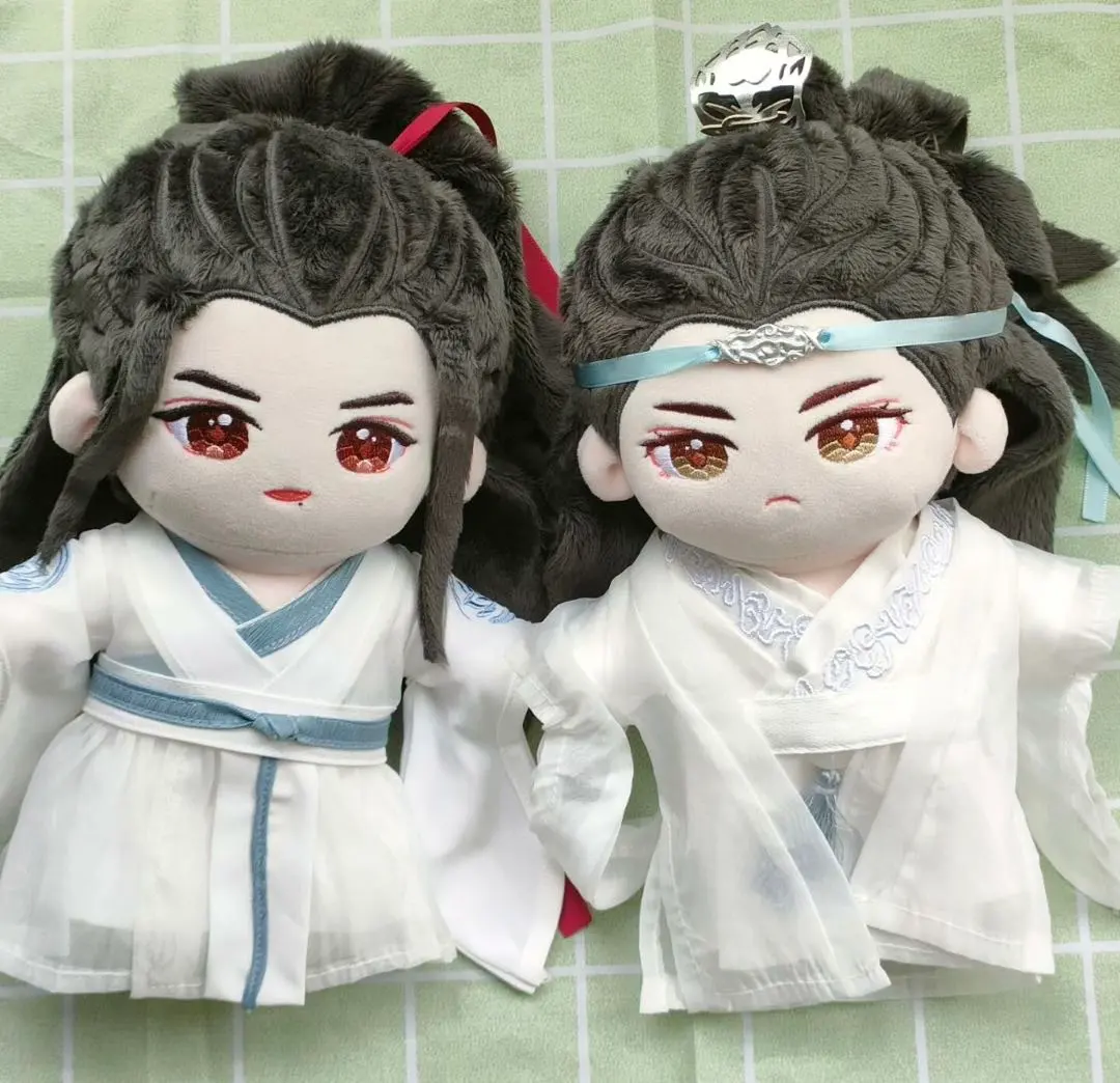 Thumbnail of 20cm Wang Yibo and Xiao Zhan plushie with clothes, 1001, Wangxian (from The Untamed)