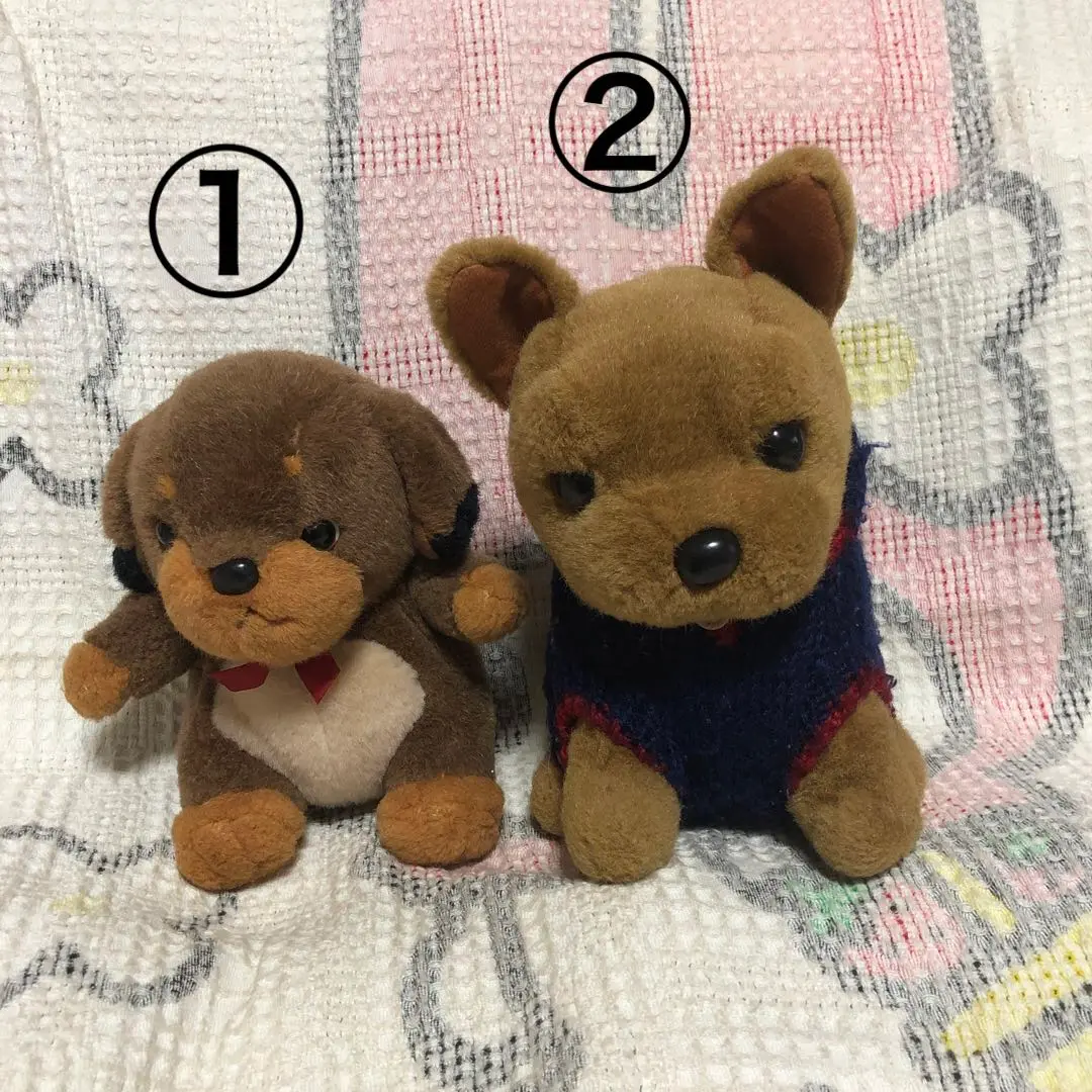 ⭐︎hirokun house 伏せをした　犬　ぬいぐるみ　巻き尻尾　わんちゃん ⭐︎hirokun house 伏せをした 犬 ぬいぐるみ 巻き尻尾 わん