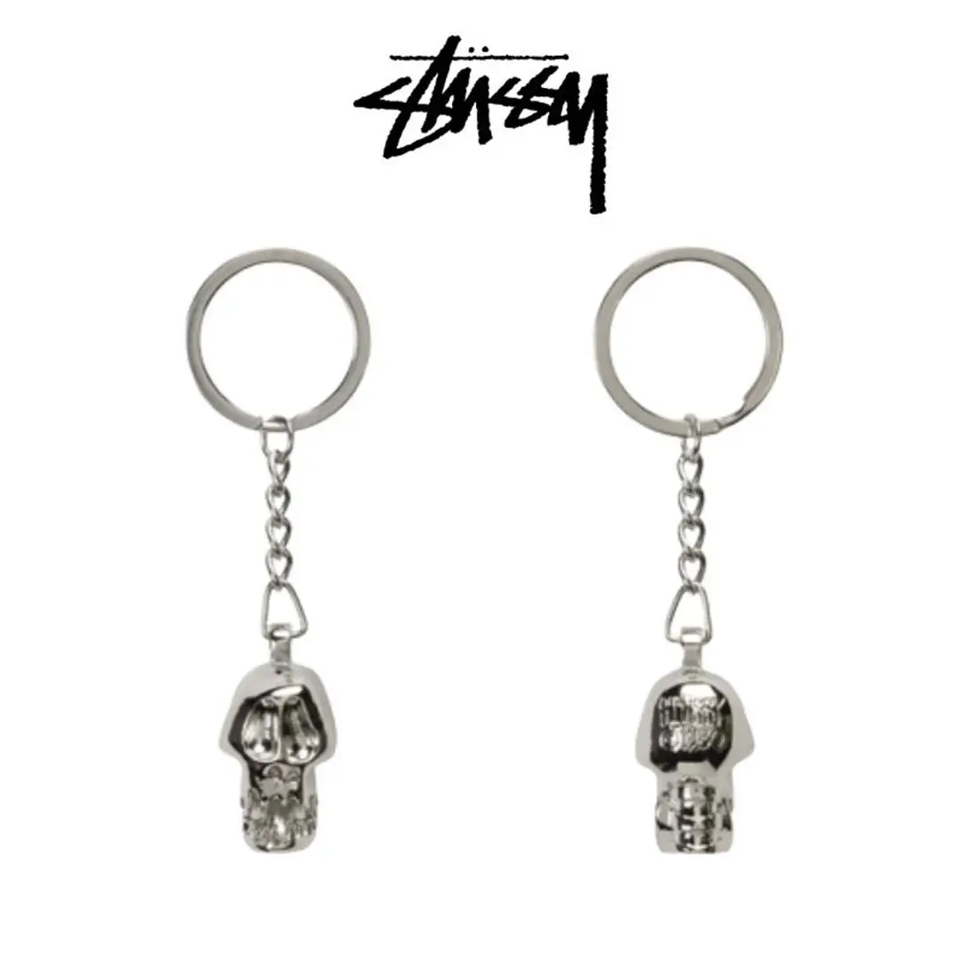 【未使用・美品】STUSSY スカル キーホルダー ステューシー スカルボーン 未使用・美品】STUSSY スカル キーホルダー ステューシー スカル