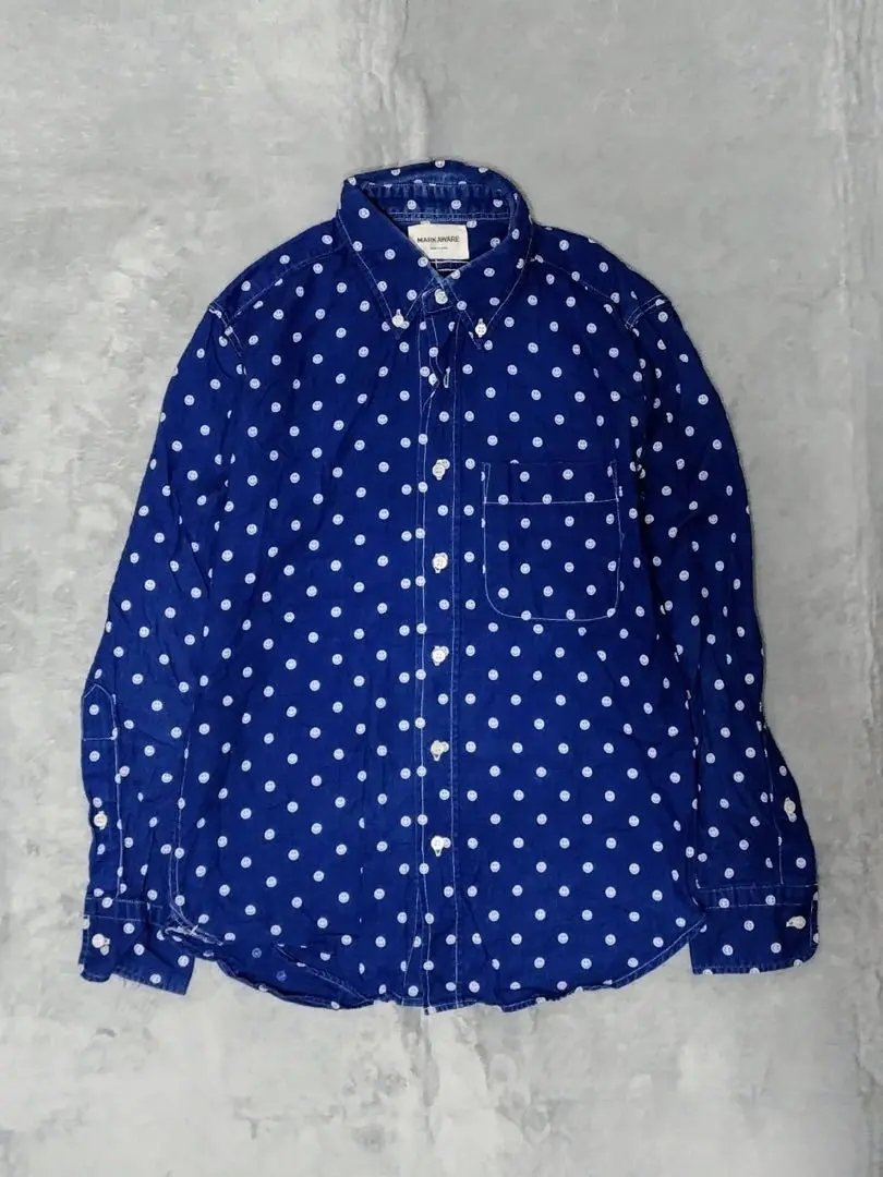 Thumbnail of MARKAWARE Indigo Smile Dot Long Sleeve Shirt