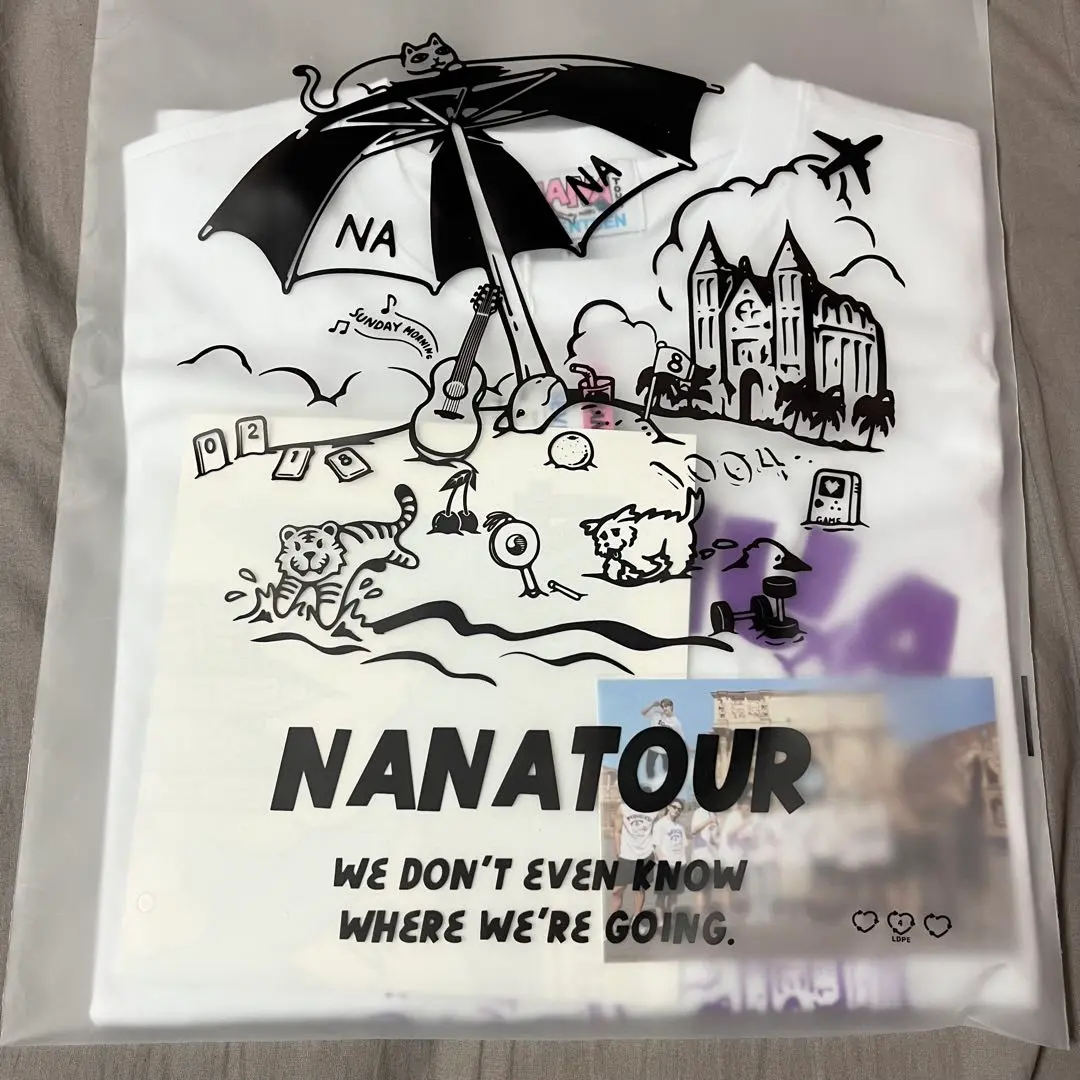 ［新品未使用］ナナツアー　ジョンハンTシャツ　Mサイズ セブチ ナナツアー ジョンハン Tシャツ Lサイズ NANA Tour