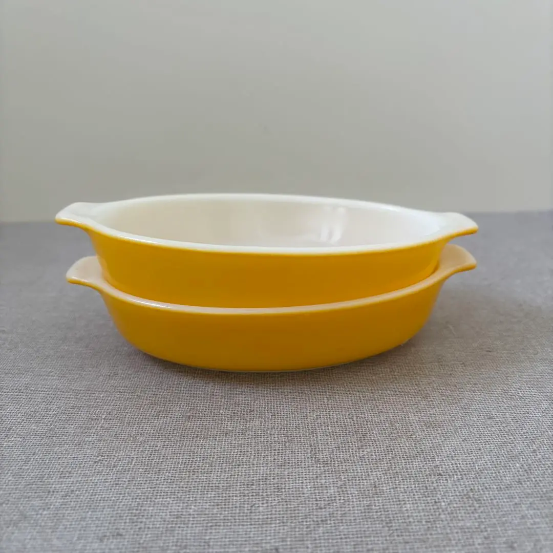 オールドパイレックス　コーニング　グラタン皿４枚セット Pyrex - パイレックスグラタン皿4枚セット3854の通販 by AK's