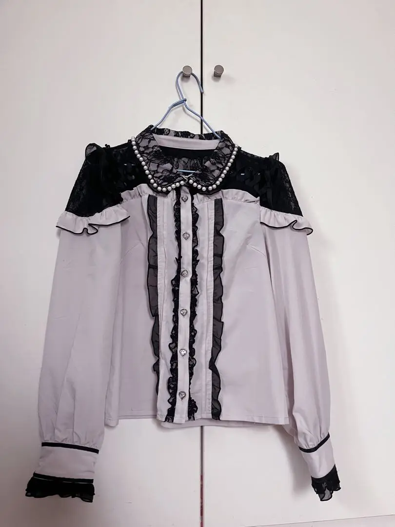 完売品♡リズリサ♡美品♡エアリーレースアップブラウス LIZ LISA エアリーレースアップブラウス