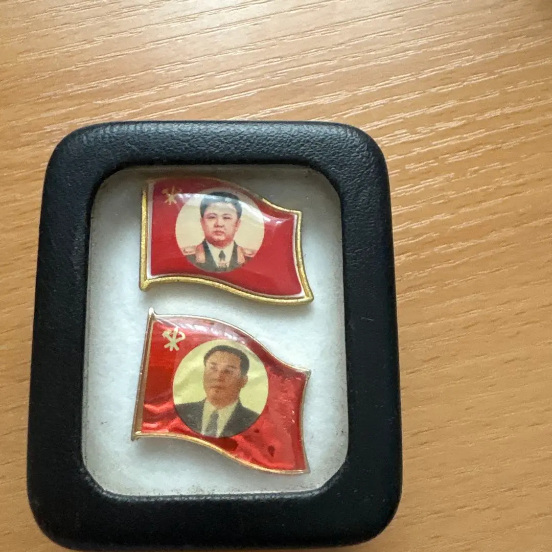 ⭐︎未使用⭐︎ 金日成　キム・イルソン　バッジ 北朝鮮 ピン バッチ バッジ 金正日 キム・ジョンイル 金日成