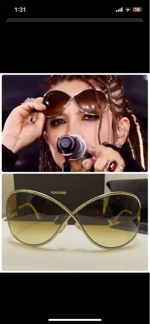 hydeさん着用同型 TOM FORD miranda TF-130 New TOM FORD Sunglasses MIRANDA TF 130 28F 68-10 Rose Gold