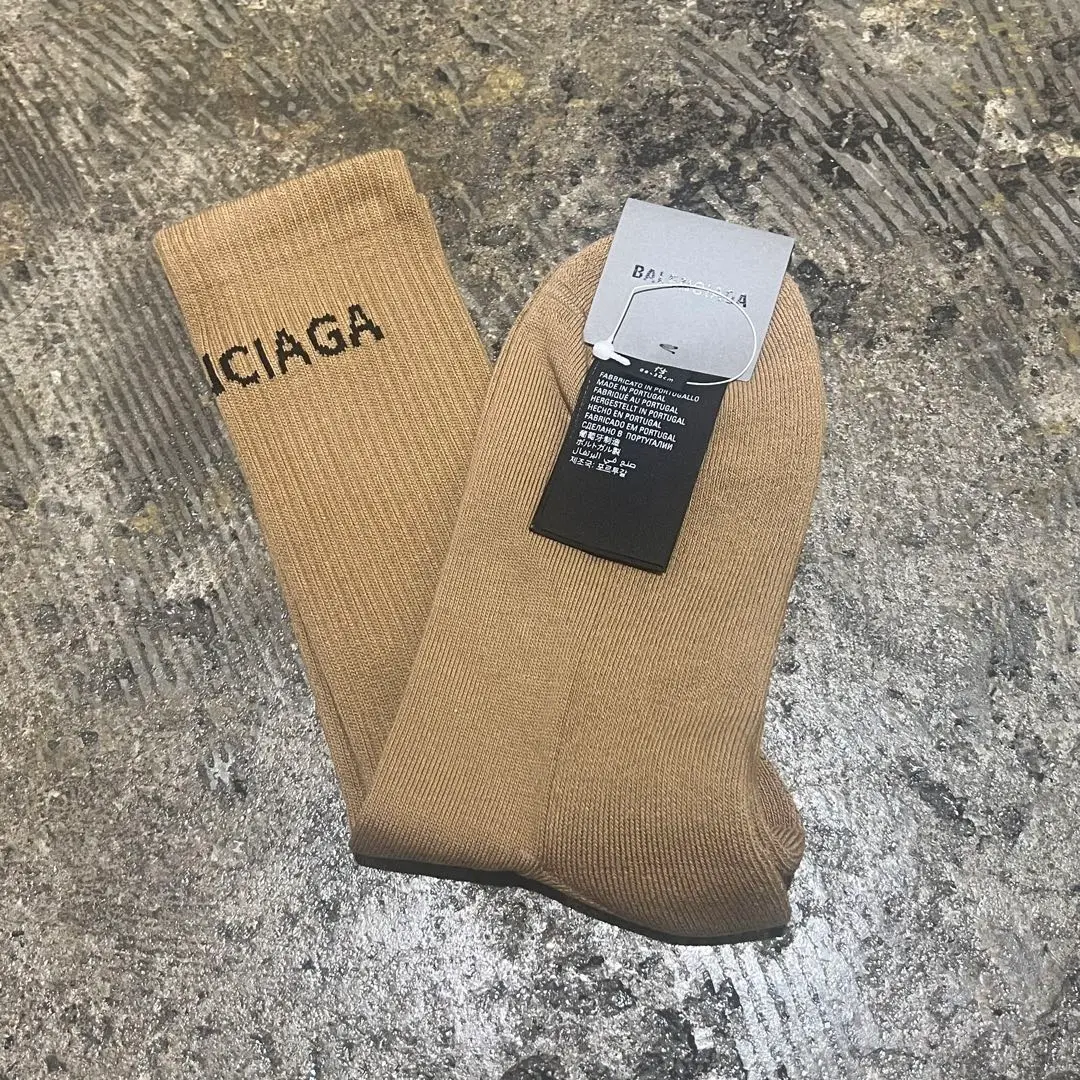 【新品未使用】BALENCIAGA バレンシアガ 靴下 ソックス 26〜28cm ◇国内直営◇【BALENCIAGA】バレンシアガ ロゴソックス