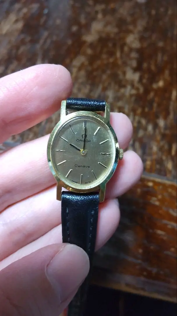 OMEGA Geneve 手巻き時計　不動品・ジャンク ジャンク】OMEGA GENEVE オメガ ジュネーブ 手巻き 腕時計