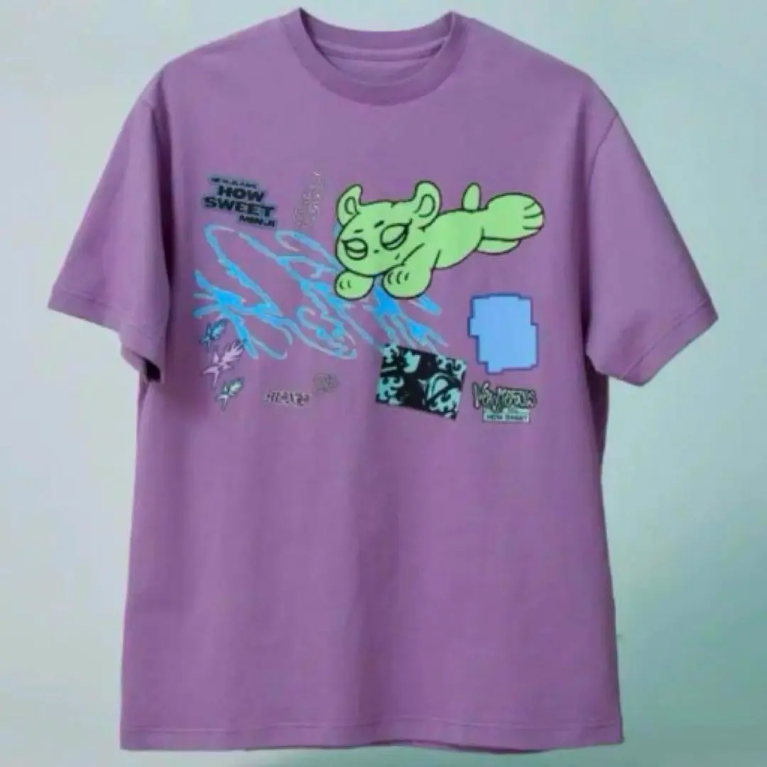 Newjeans How Sweet 半袖Tシャツ Lサイズ PURPLE NewJeans How Sweet Logo T-Shirt Purple – LINE FRIENDS_US