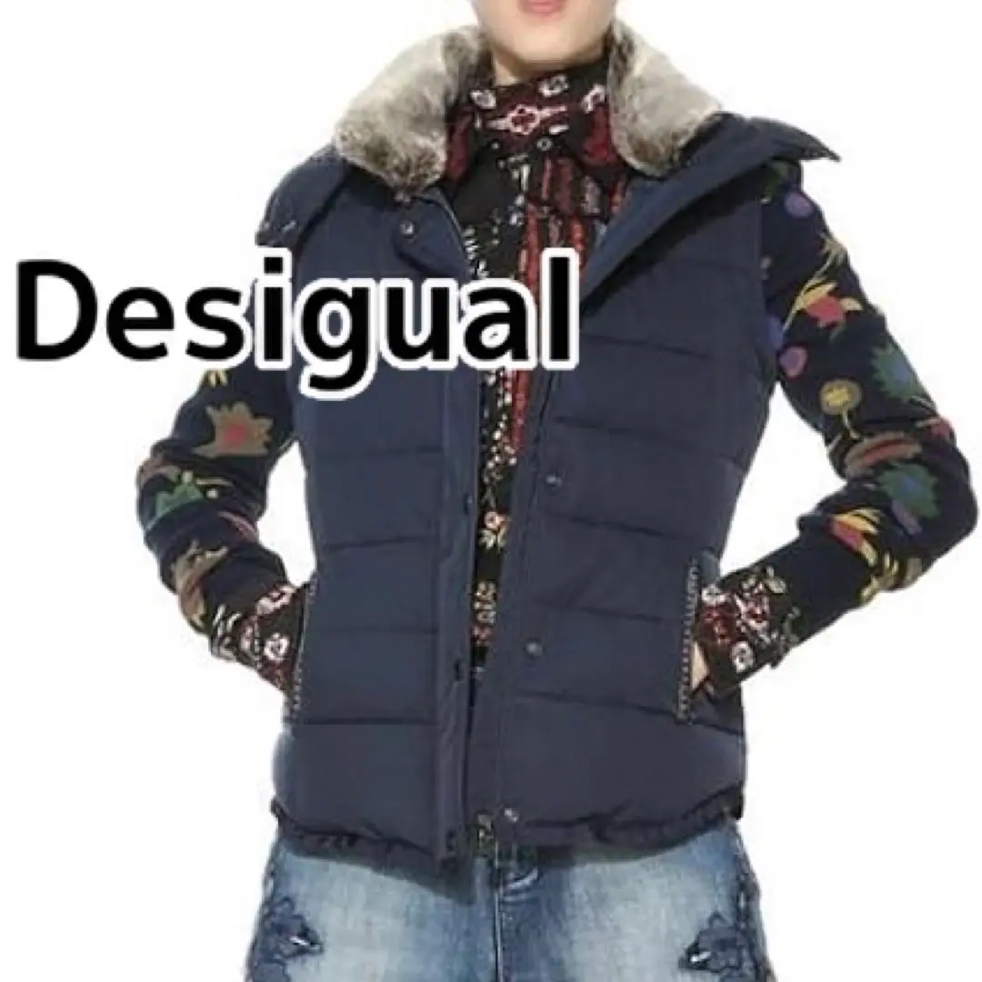 【新品未使用】desigual モッズコート Desigual デシグアル 57E29X7 フーディー モッズコート SIZE:44