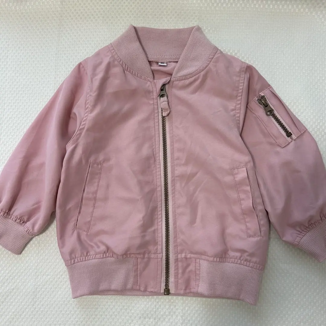 Thumbnail of Pink zip-up jacket, size 95, outerwear, thin