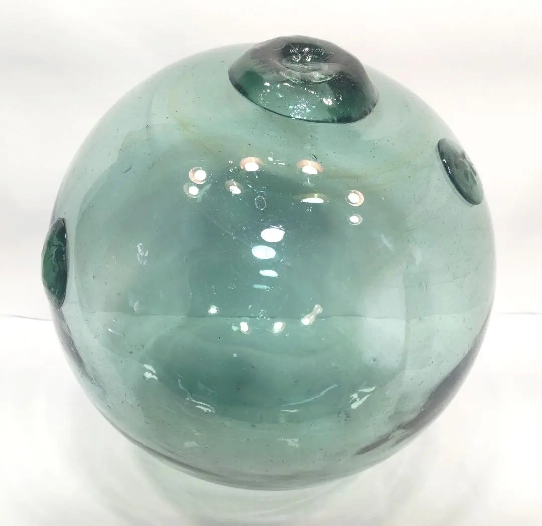 ガラス玉　浮ブイ　大 ガラス玉 浮き玉 ビン玉 ブイ アンティーク オブジェ 25cm