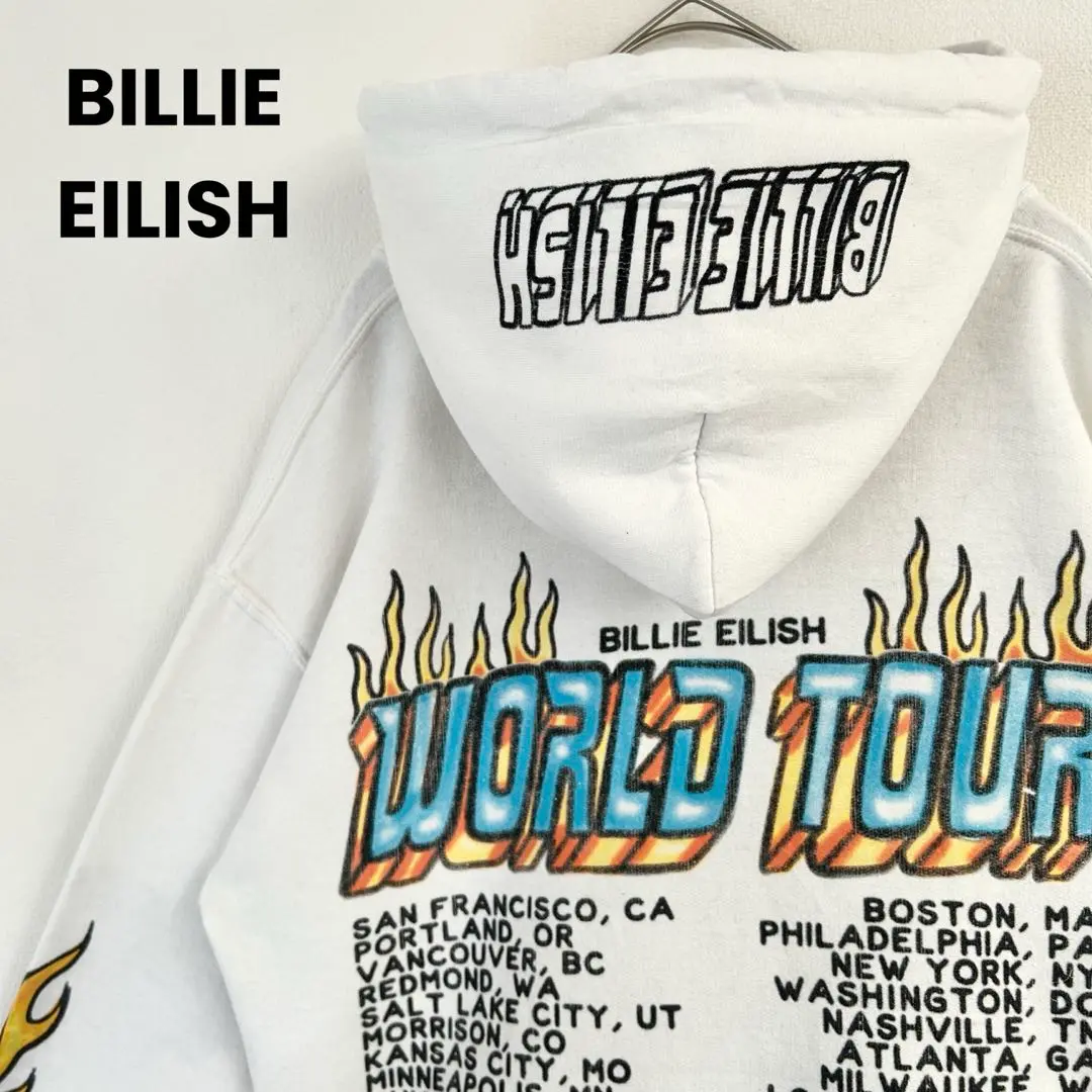 Billie Eilish 海外限定パーカー Mサイズ Billie Eilish 海外限定パーカー Mサイズ - メルカリ