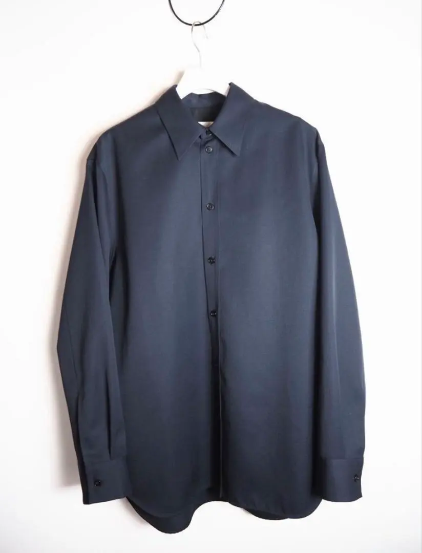 Thumbnail of JIL SANDER Wardrobe Wool Gabardine Shirt, Navy
